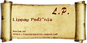 Lippay Peónia névjegykártya