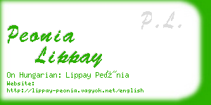peonia lippay business card
